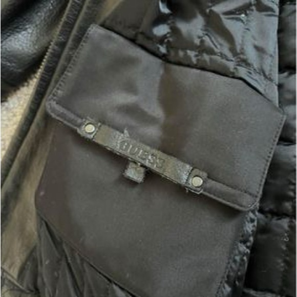 Guess Men’s Leather Jacket - Picture 3 of 4